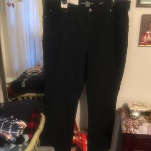 Croft & Barrow Women's Straight Leg Black Jeans